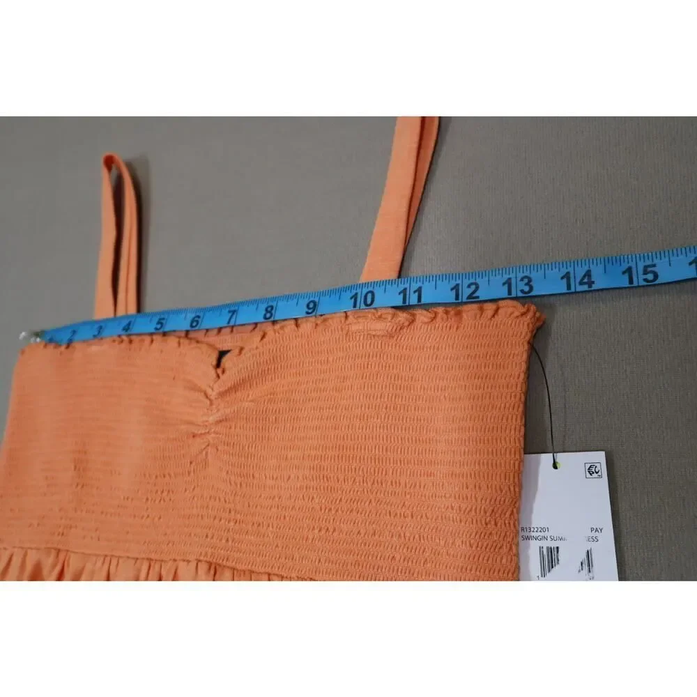 Volcom‎ Girls Swingin Summer Dress Orange Size L (10/12)